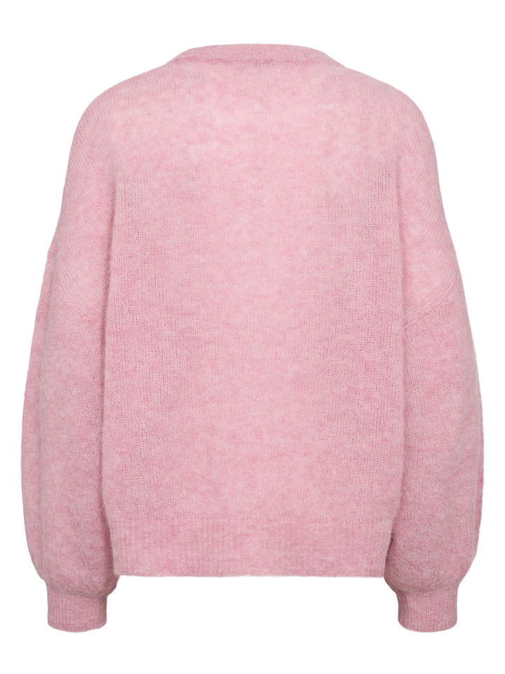 Roze trui met ballonmouwen Lana Numph