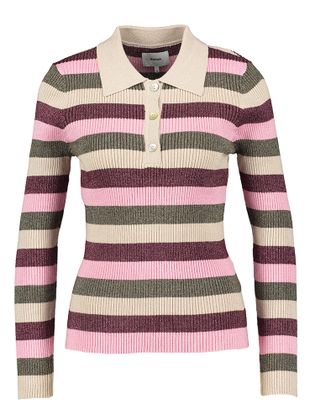 Numph Multicolor gestreepte pull met glinsters Moras Pullover