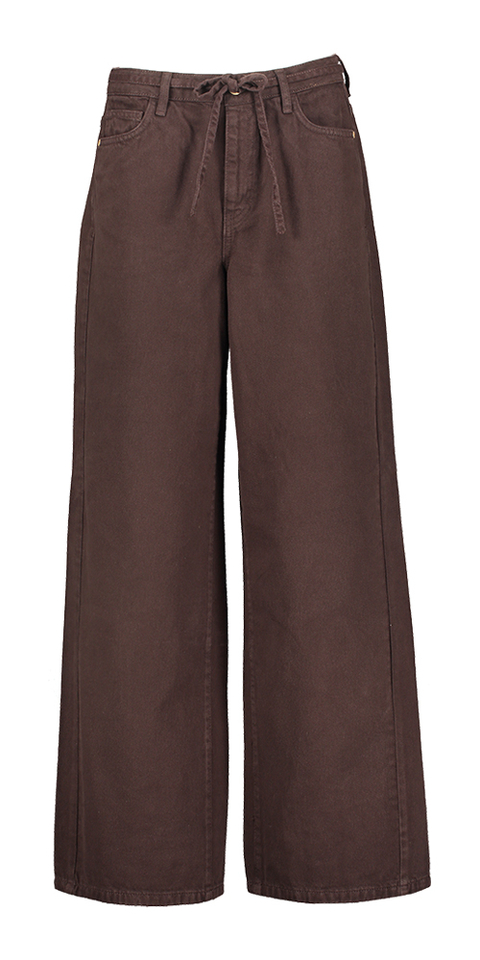 Bruine wide leg jeans Brooklyn Numph