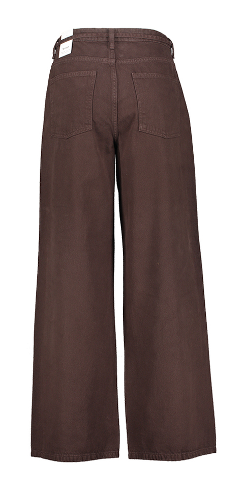Bruine wide leg jeans Brooklyn Numph