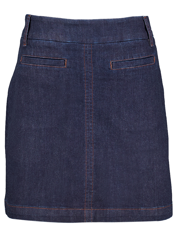 Donkerblauwe jeansrok met rits Nu Amber Numph 