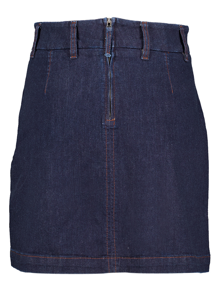 Donkerblauwe jeansrok met rits Nu Amber Numph 