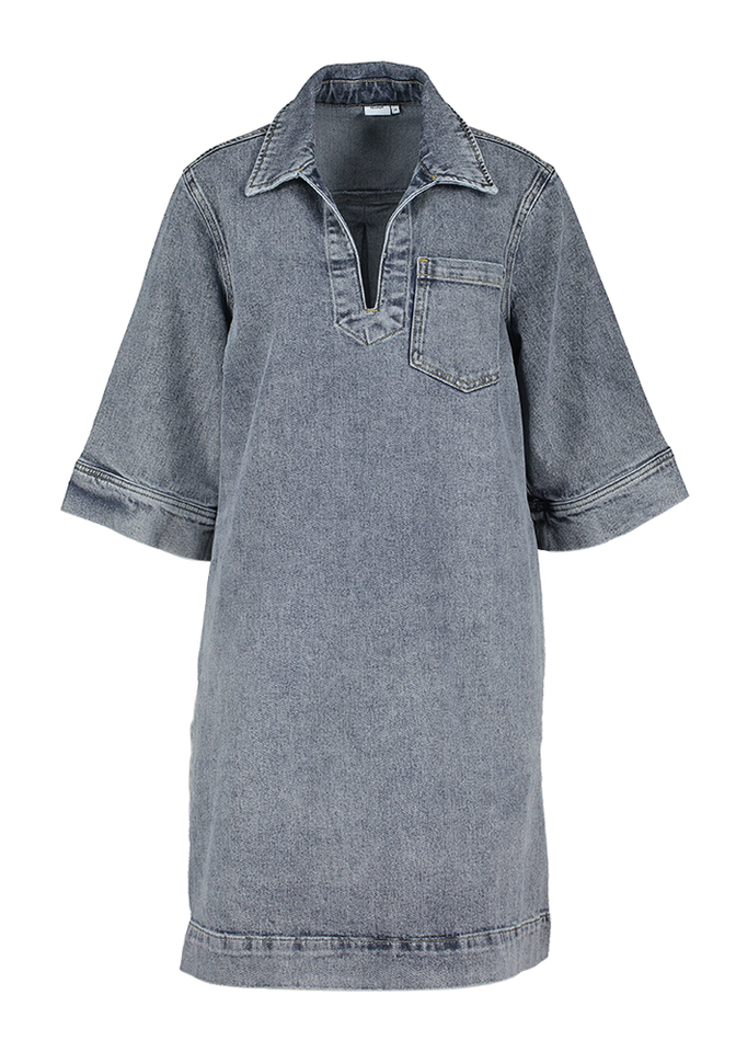 Blauwgrijze jeansjurk Toronto Numph