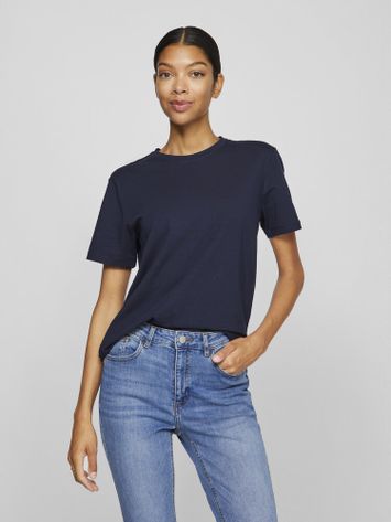 Donkerblauwe t-shirt Vinora Vila
