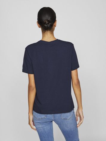 Donkerblauwe t-shirt Vinora Vila