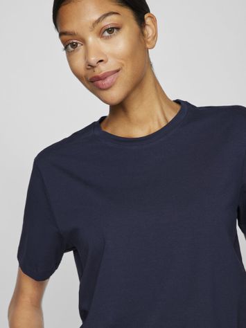 Donkerblauwe t-shirt Vinora Vila