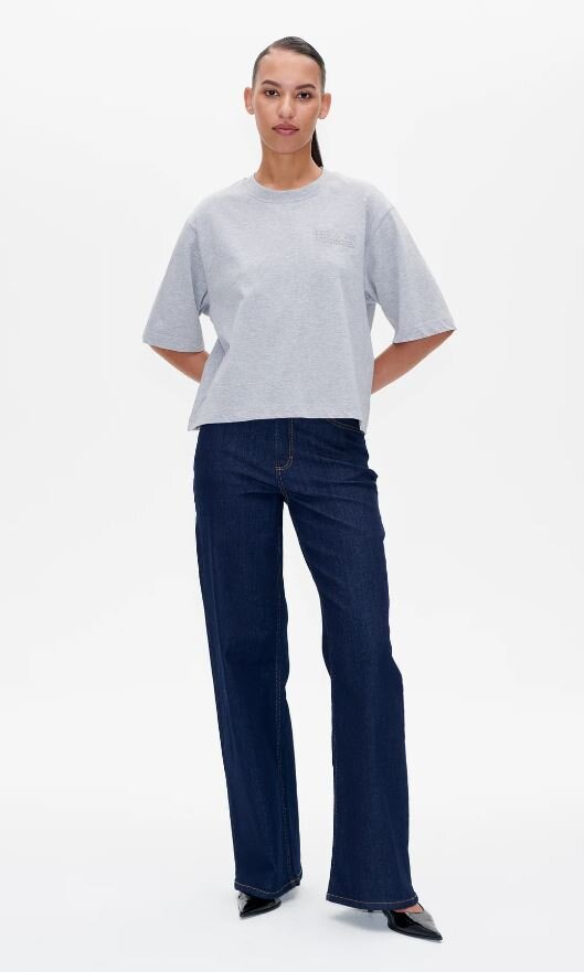 Grijze t-shirt met korte mouwen Jiana Baum Und Pferdgarten