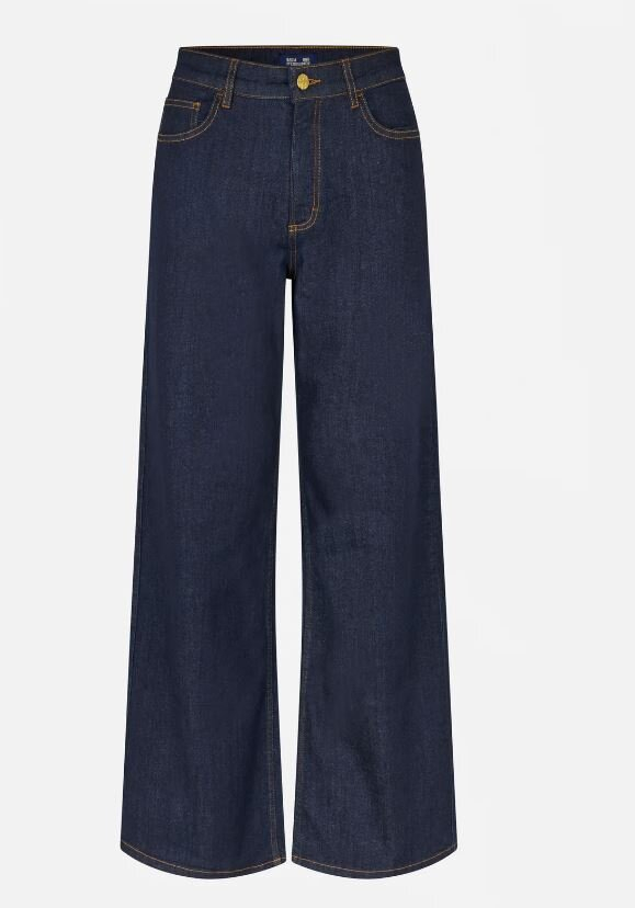 Donkerblauwe wide leg jeans Nicette Baum Und Pferdgarten