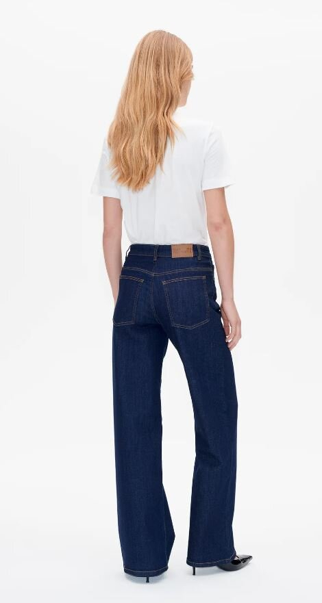 Donkerblauwe wide leg jeans Nicette Baum Und Pferdgarten