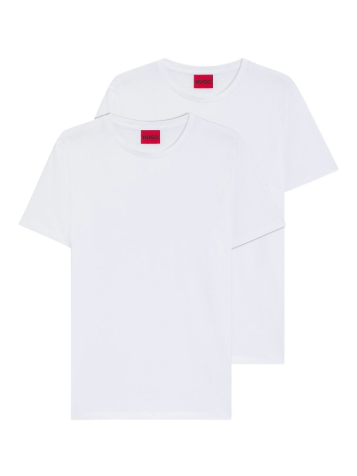 Witte T-Shirt met V-hals Hugo Boss Red