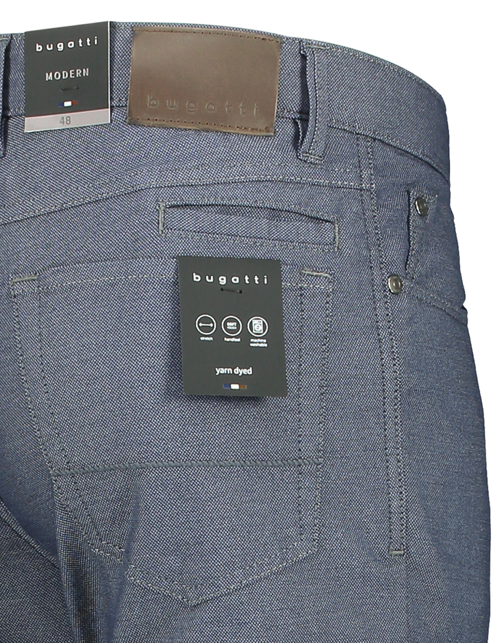 Donkerblauwe geklede broek Pisa Bugatti 