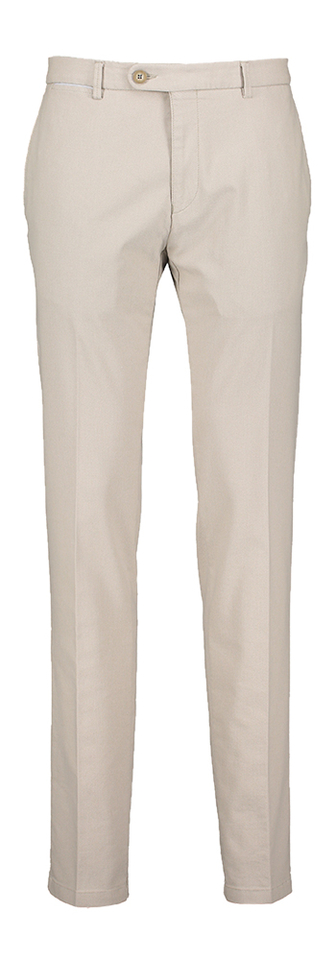 Beige lange broek met fijne structuur Bugatti