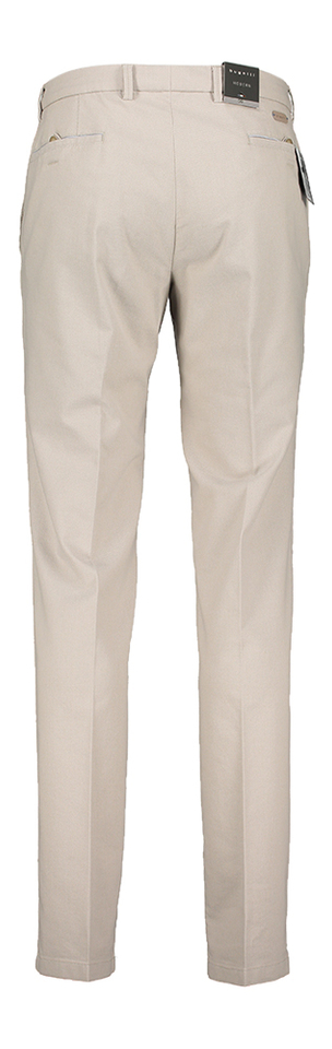 Beige lange broek met fijne structuur Bugatti