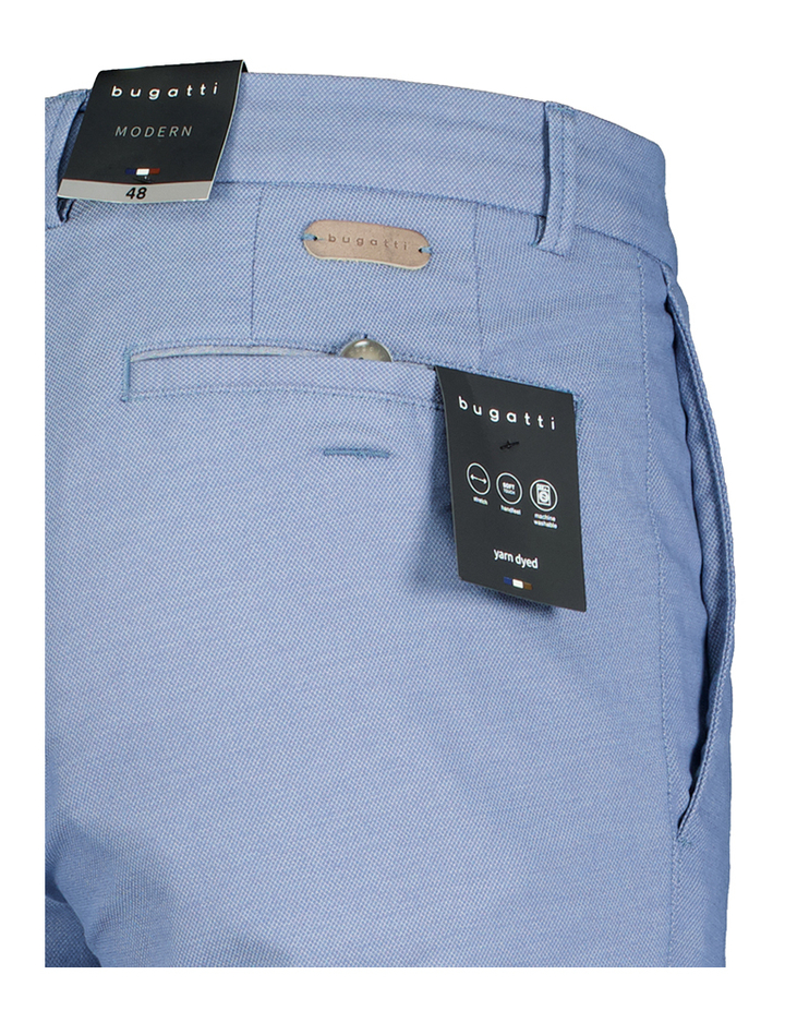 Blauwe gespikkelde geklede broek Bugatti