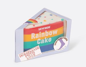 Rainbow cake Eat My Socks