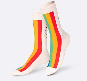Rainbow cake Eat My Socks