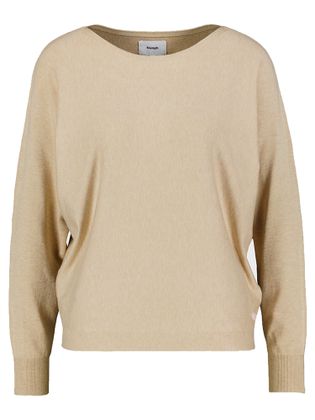 Numph Beige trui met ronde hals Nu Daya
