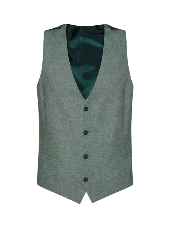 Groene mouwlose gilet Laurent Digel