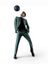 Groene mouwlose gilet Laurent Digel