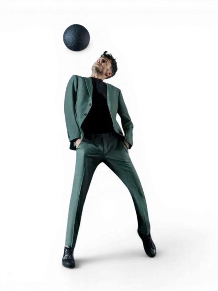 Groene mouwlose gilet Laurent Digel