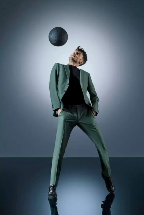 Groene mouwlose gilet Laurent Digel