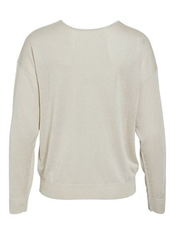 Beige lichte trui met v ha ls Vinovy Vila