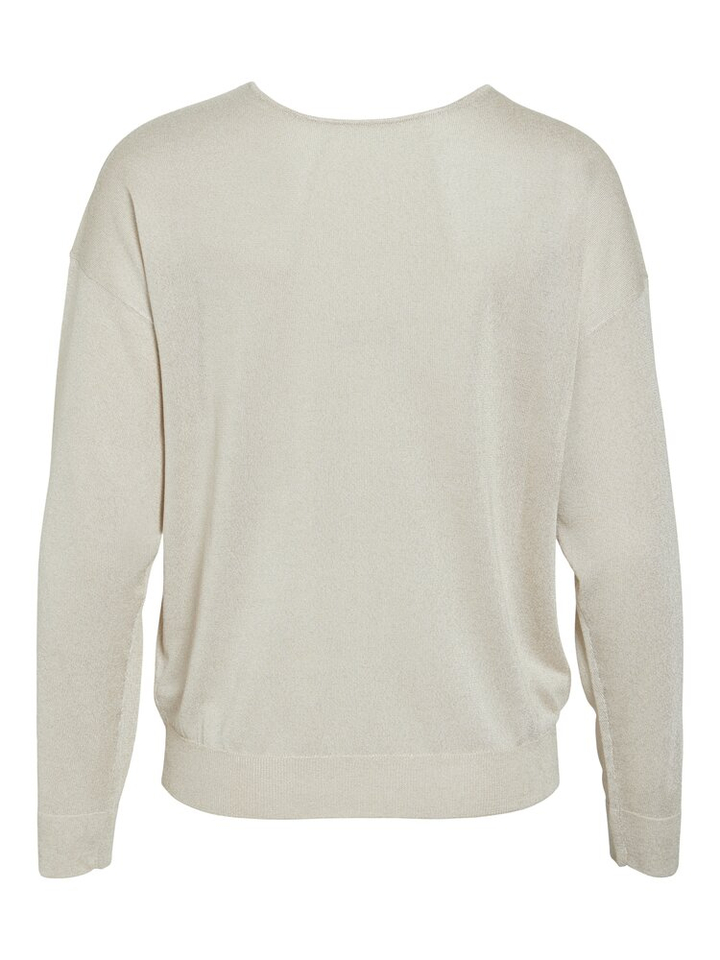 Beige lichte trui met v ha ls Vinovy Vila