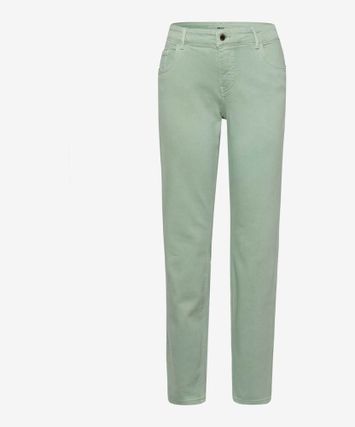 Lichtgroene slim fit broek Shakira Brax