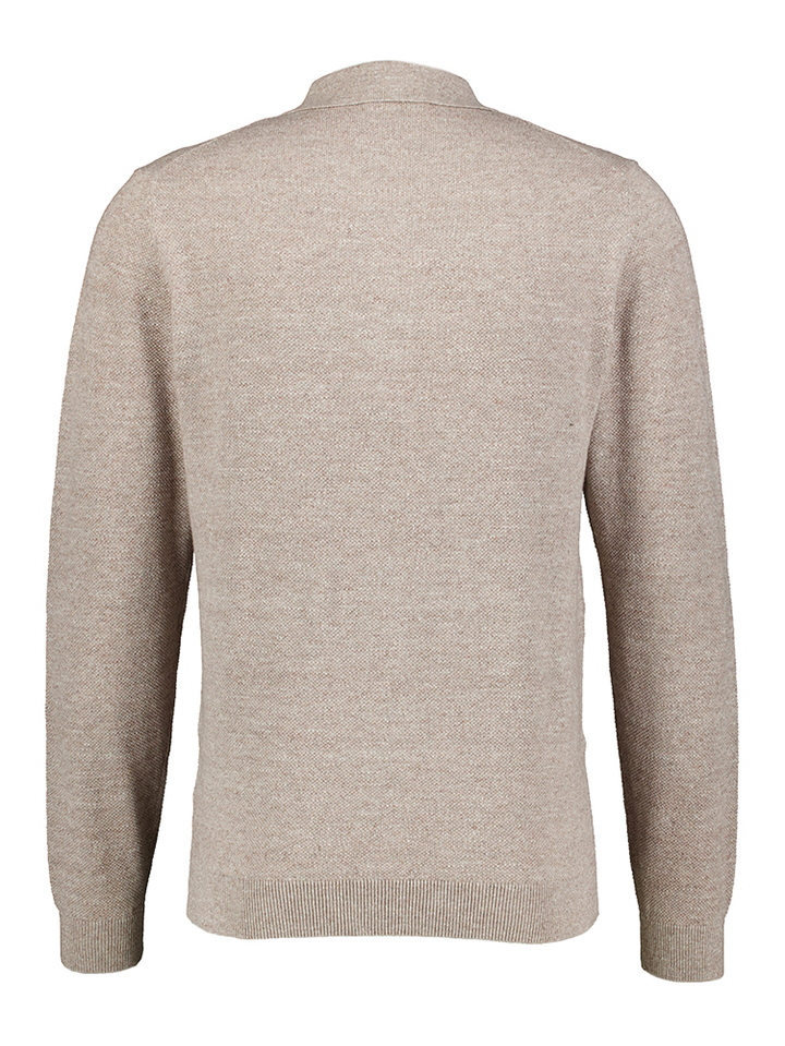 Bruine katoenen polo Gentiluomo