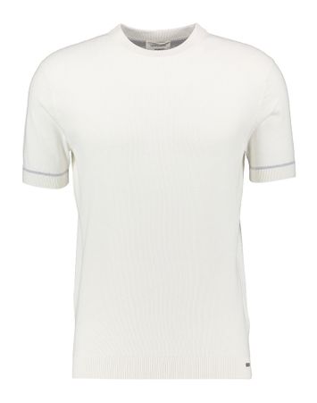 Witte t-shirt met ronde hals en korte mouwen Gentiluomo 