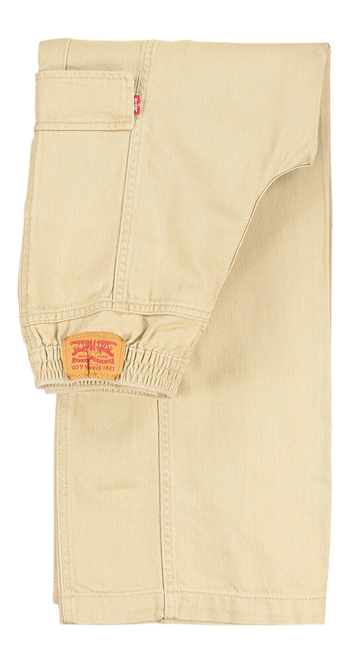 Beige cargo broek in loose fit Baggy Levi's