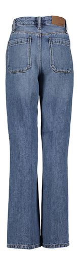 Blauwe jeansbroek straight fit met zakken vooraan Bellerose