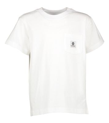 Witte t-shirt met korte mouwen Element