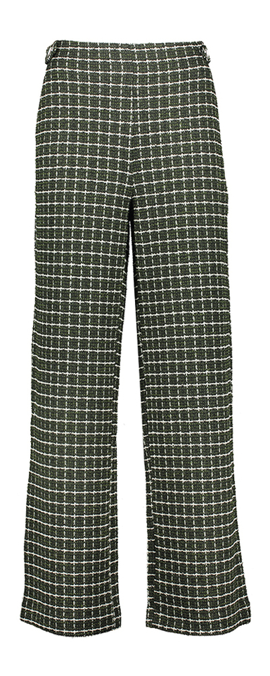 Groene broek in ruit motief Ichi