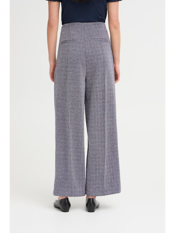 Blauwe broek met print Kate Ichi