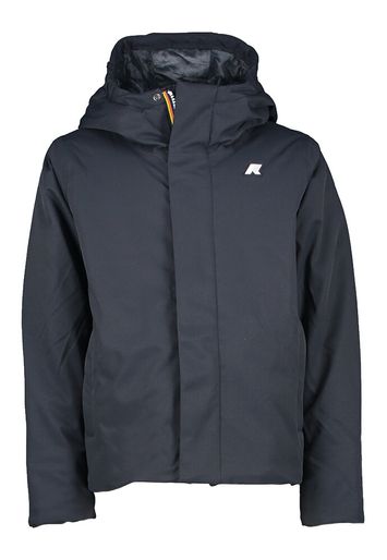 Donkierblauwe winterjas met kap Jacko Twill Marmotta K-Way