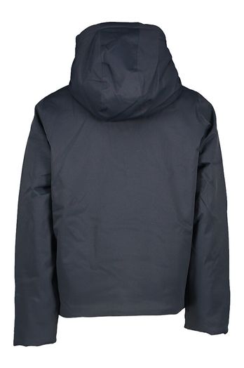 Donkierblauwe winterjas met kap Jacko Twill Marmotta K-Way