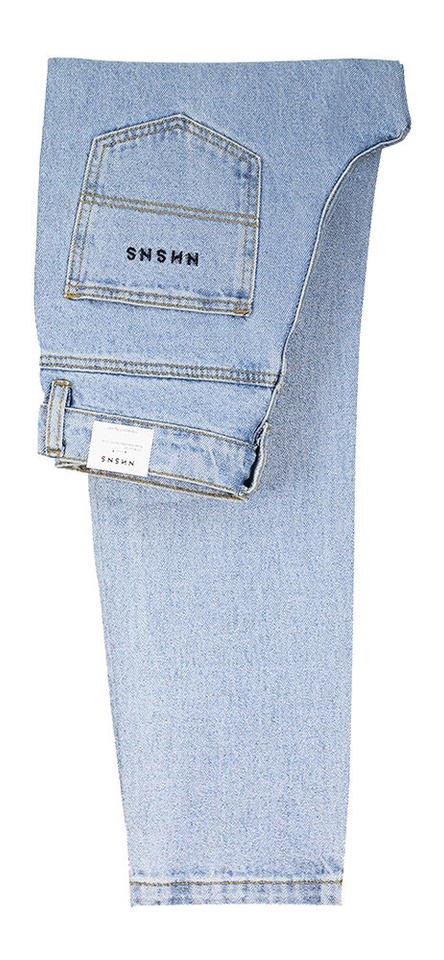 Licht blauwe loose fit jeans Nessie NNSN