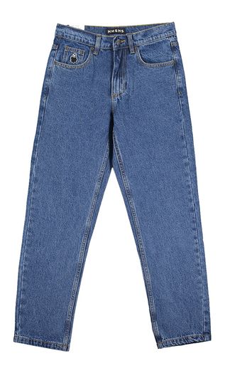 Donkerblauwe loose fit jeans Nessie NNSN