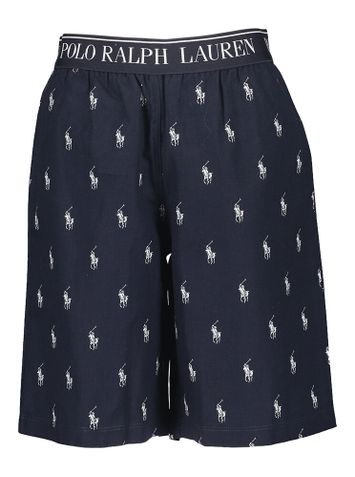 Pyjama met shortje bedrukt met merklogo Ralph Lauren