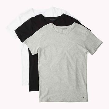 Wit /Zwart/ Grijs T-shirt Tommy Hilfiger Triopack