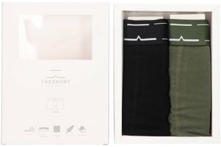 The short Amsterdam Kaki en blauwe duo boxershorts