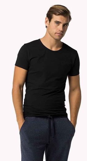 Zwarte T-shirt Korte Mouwen Triopack