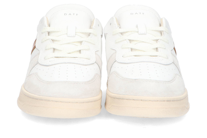 White/cuoio lage sneakers D.A.T.E.