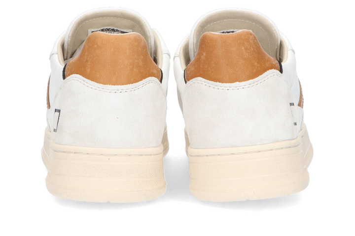 White/cuoio lage sneakers D.A.T.E.