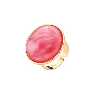 Les Cordes Imposante ronde fuchsia ring Kri