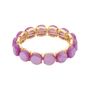 Lila ronde stenen armband Kab Les Cordes