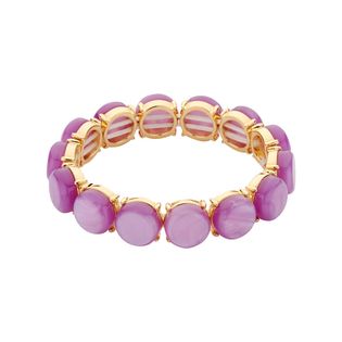 Les Cordes Lila ronde stenen armband Kab