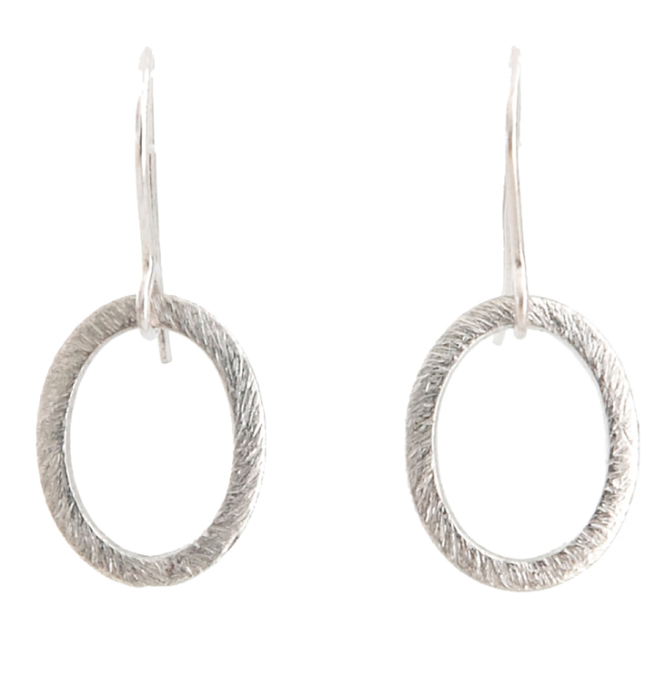 Zilver oorbellen Ubi Laurence Delvallez