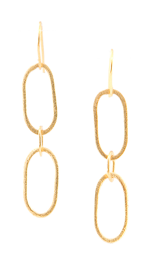 Staple oorbellen goud Laurence Delvallez 